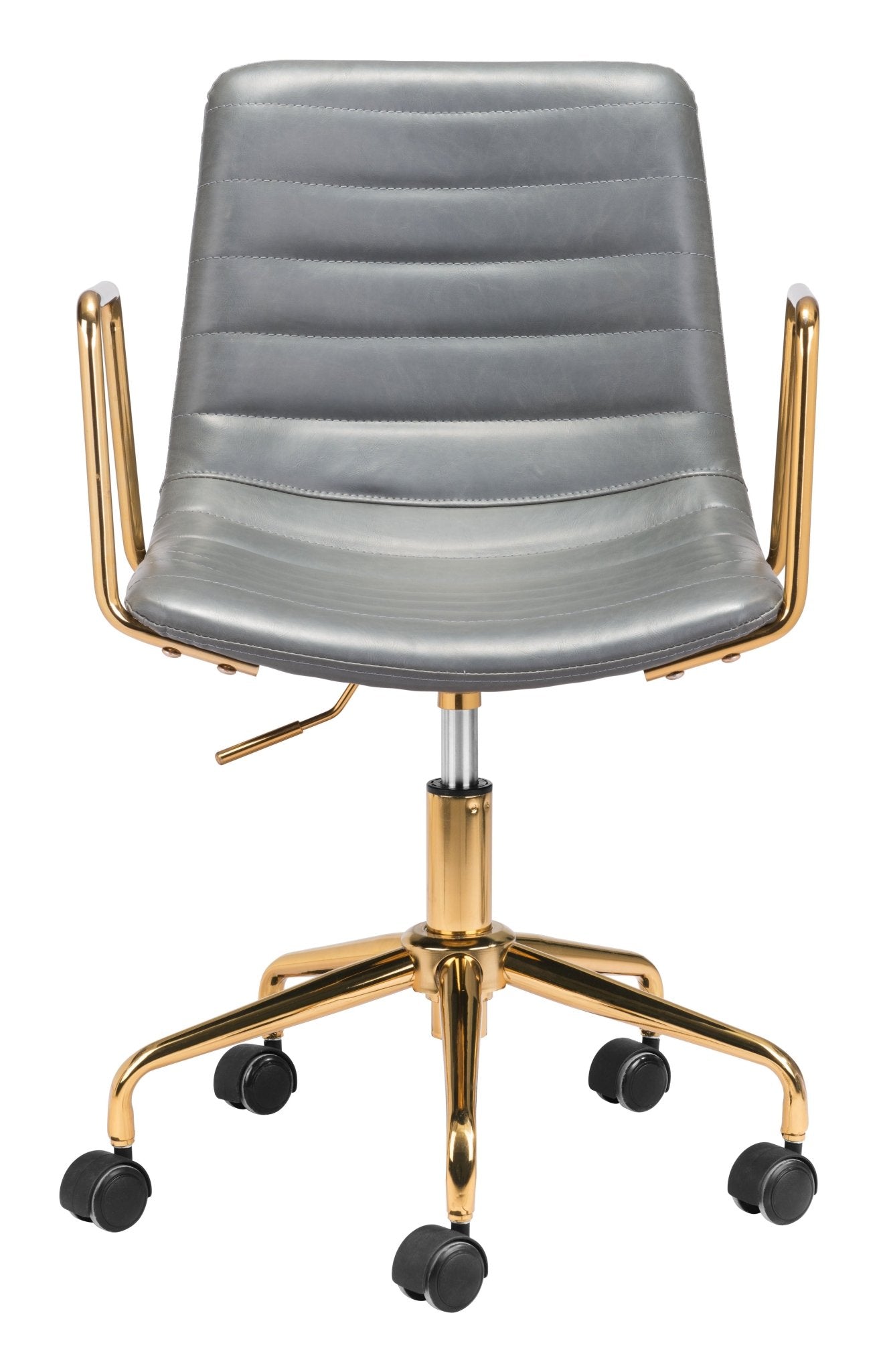 Eric Office Chair Gray & Gold - Cozy Roots Decor