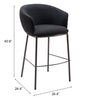 Essen Barstool Black & Bronze - Cozy Roots Decor