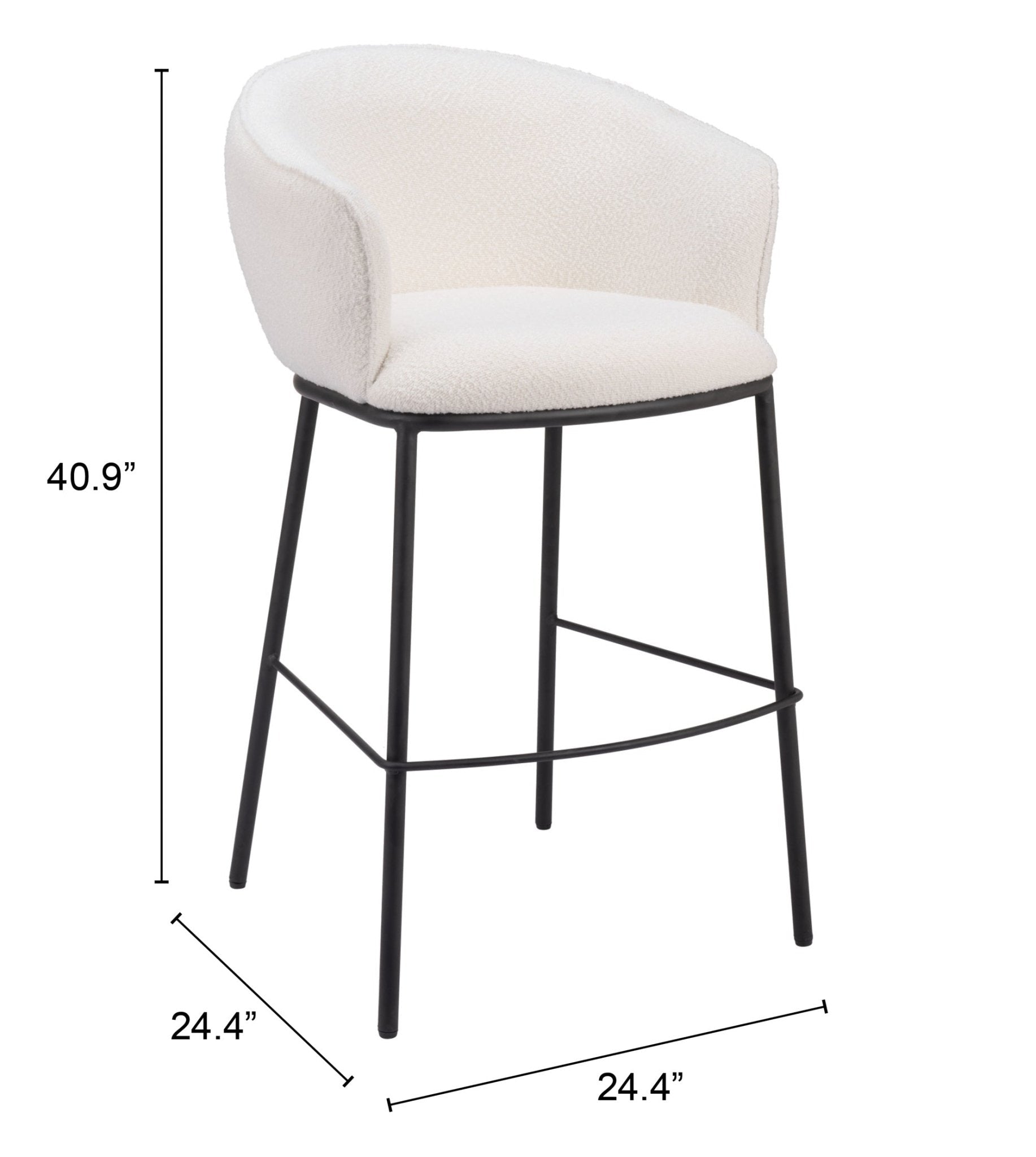Essen Barstool Ivory - Cozy Roots Decor