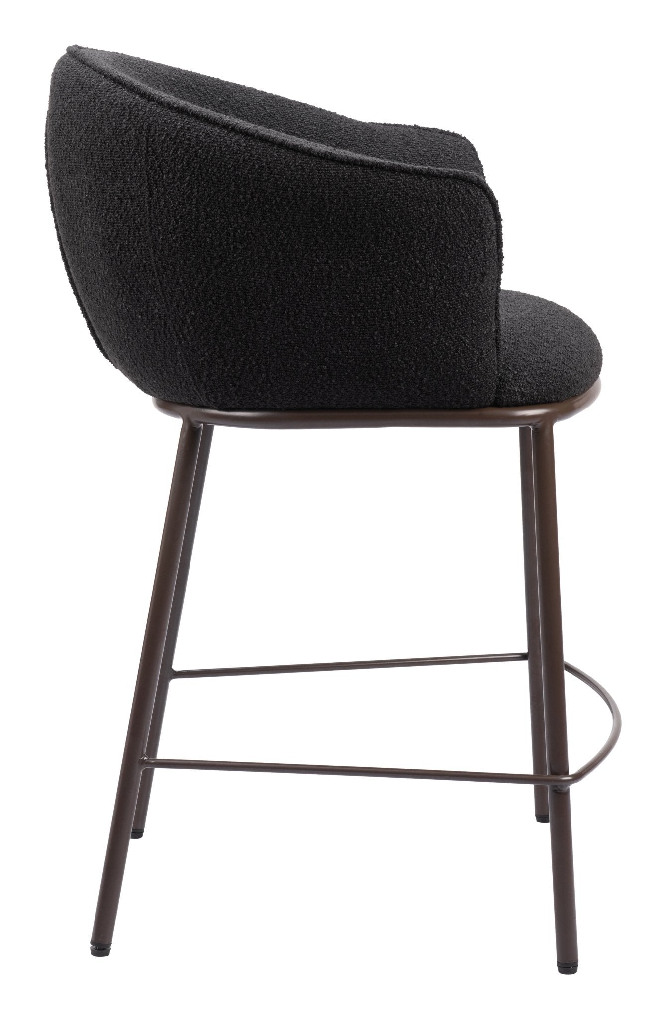 Essen Counter Stool Black & Bronze - Cozy Roots Decor