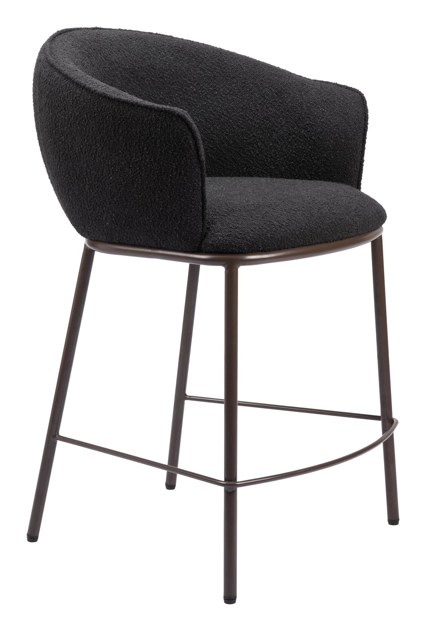 Essen Counter Stool Black & Bronze - Cozy Roots Decor
