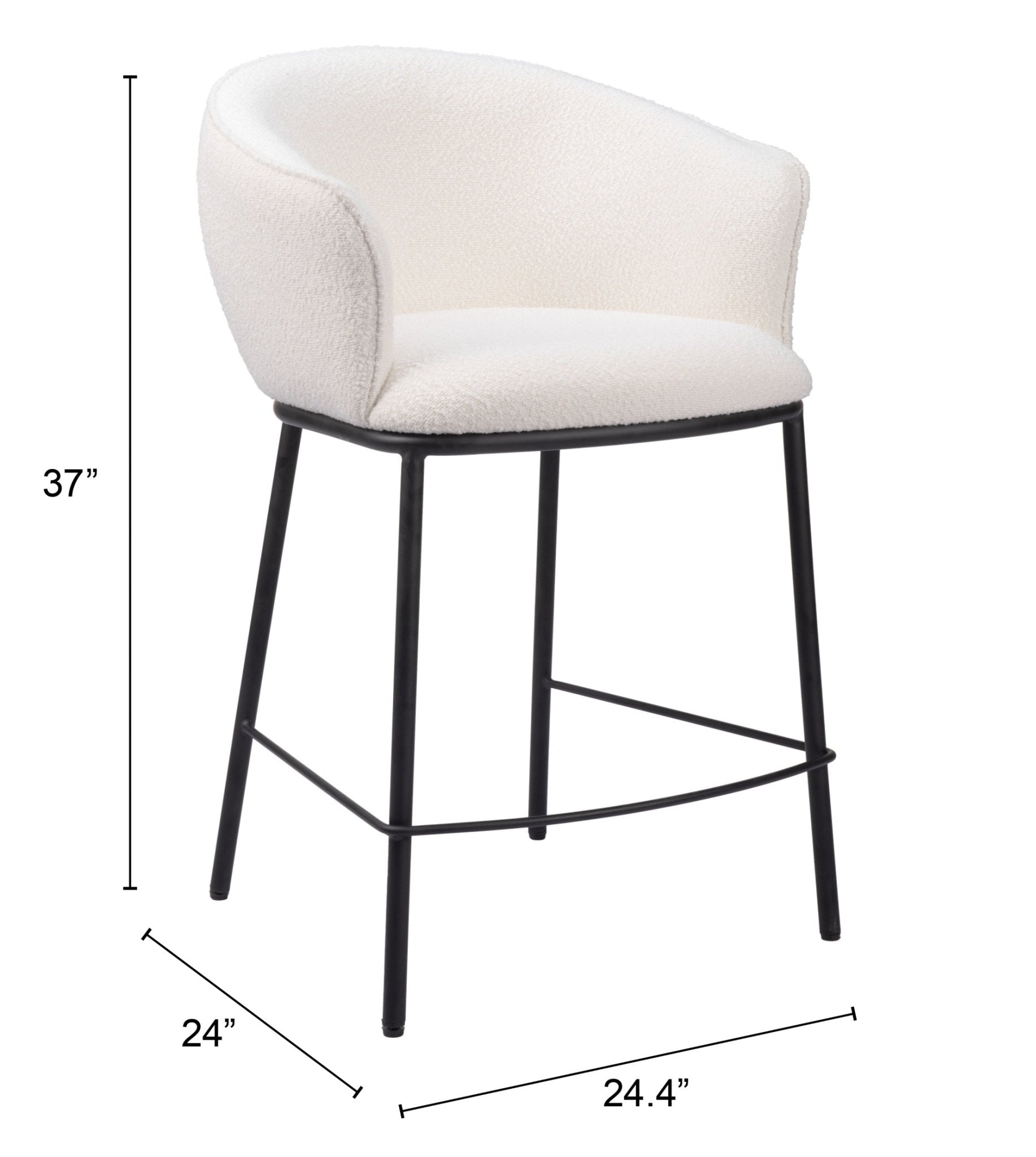 Essen Counter Stool Ivory - Cozy Roots Decor
