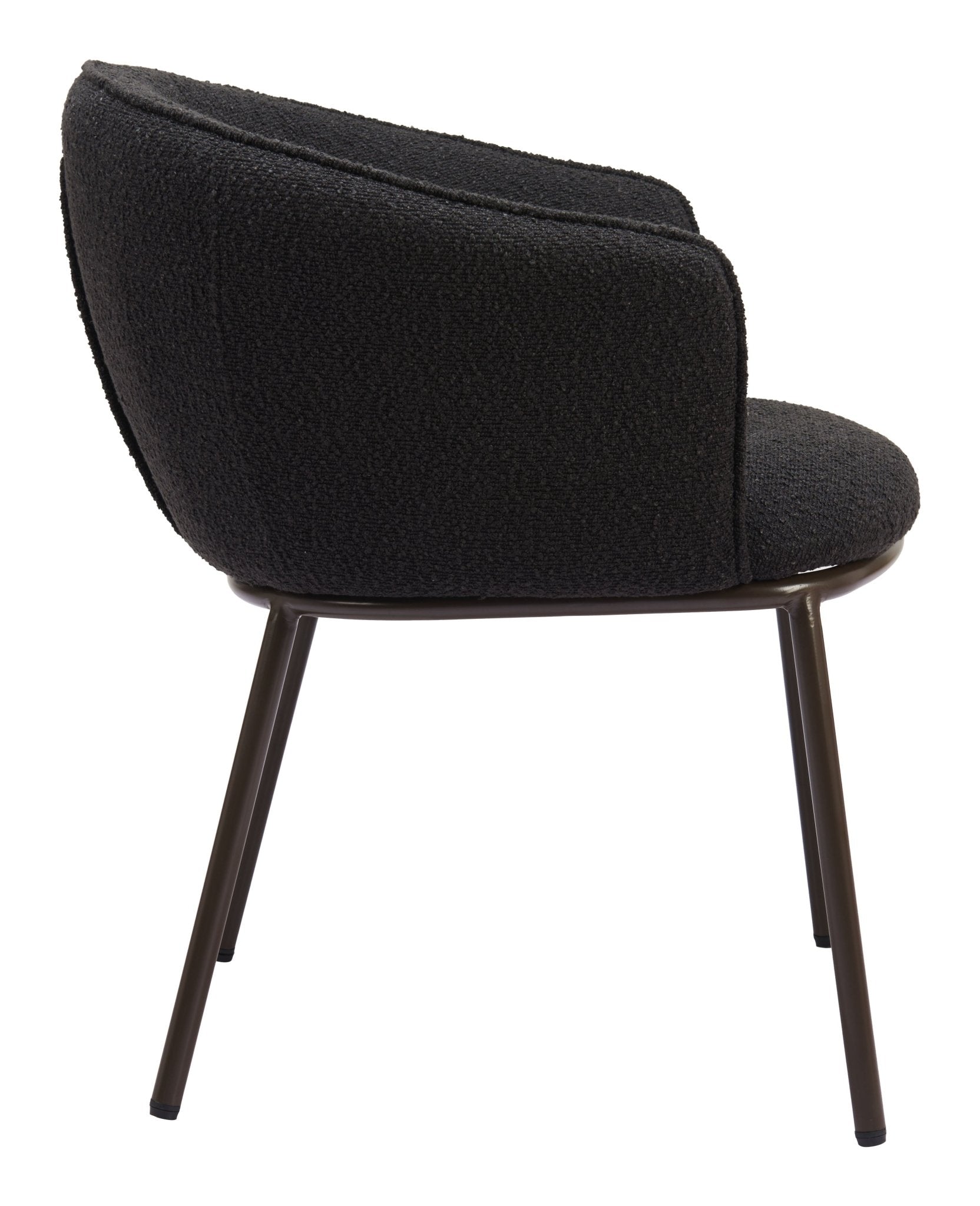 Essen Dining Chair Black & Bronze - Cozy Roots Decor