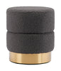 Eureka Ottoman Dark Gray - Cozy Roots Decor