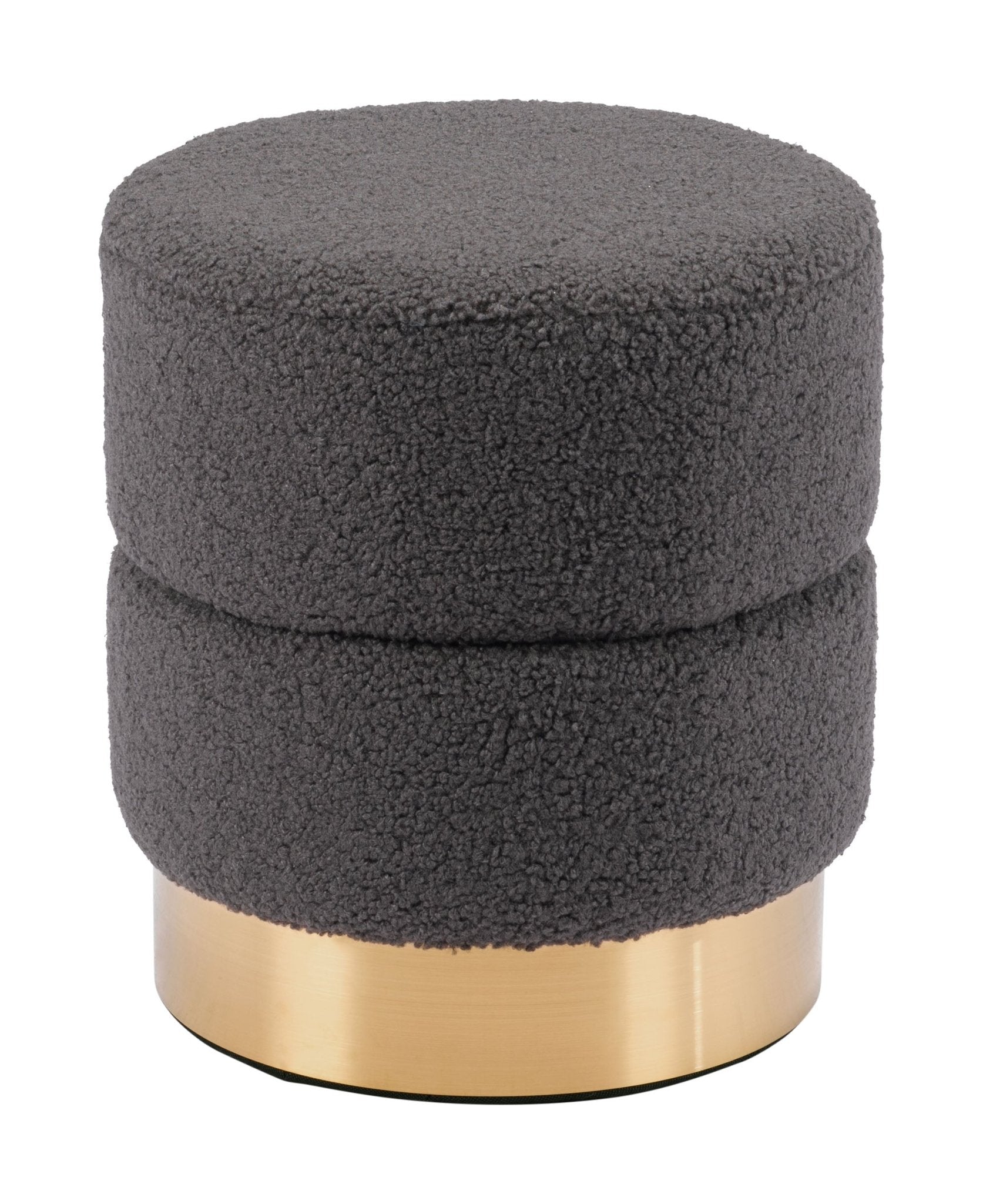 Eureka Ottoman Dark Gray - Cozy Roots Decor