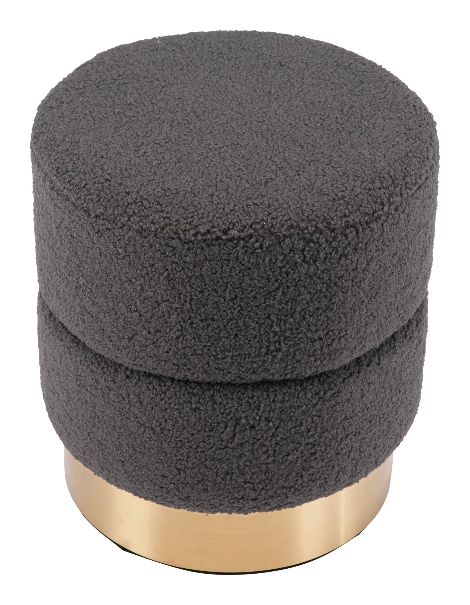 Eureka Ottoman Dark Gray - Cozy Roots Decor