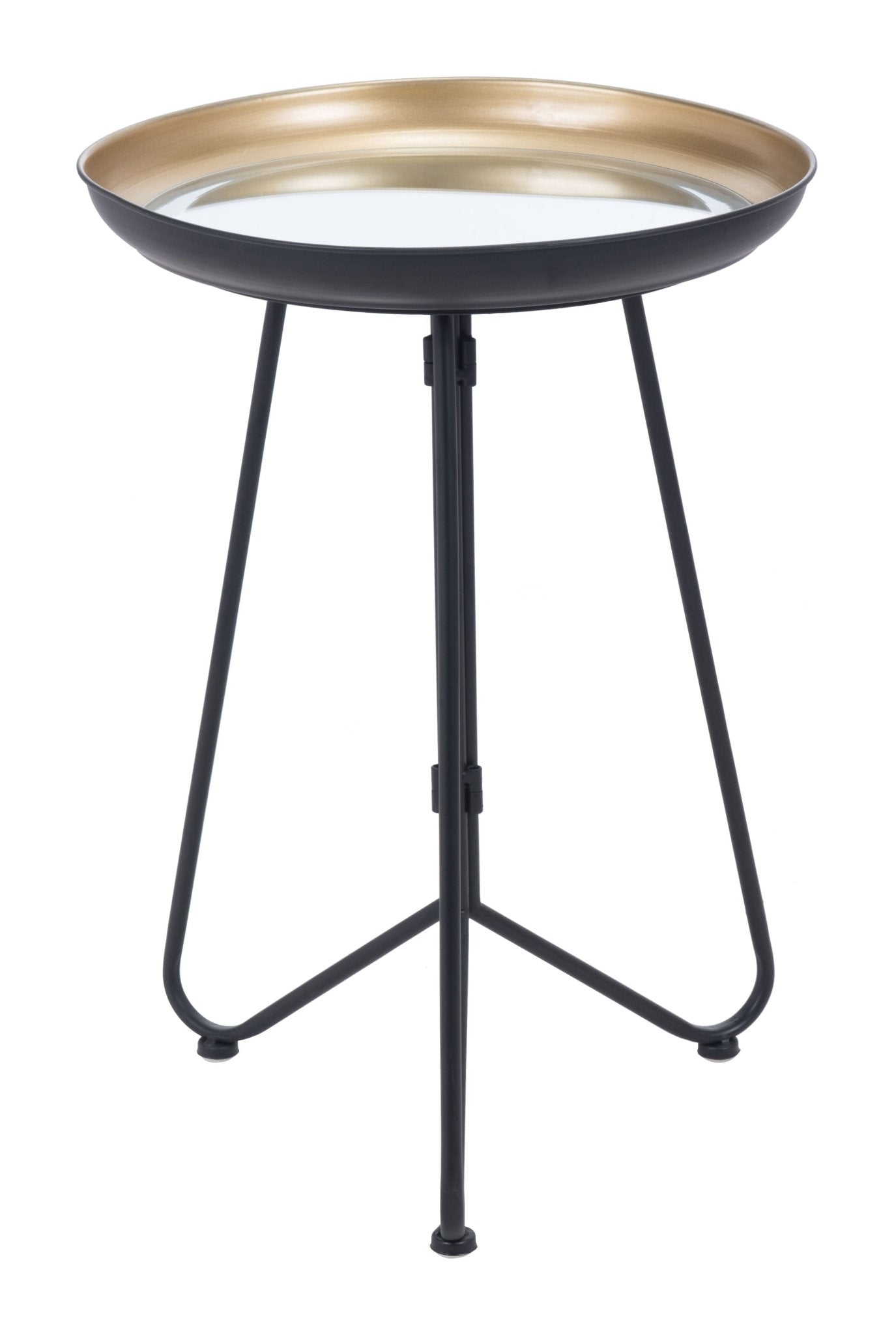 Foley Accent Table Gold & Black - Cozy Roots Decor