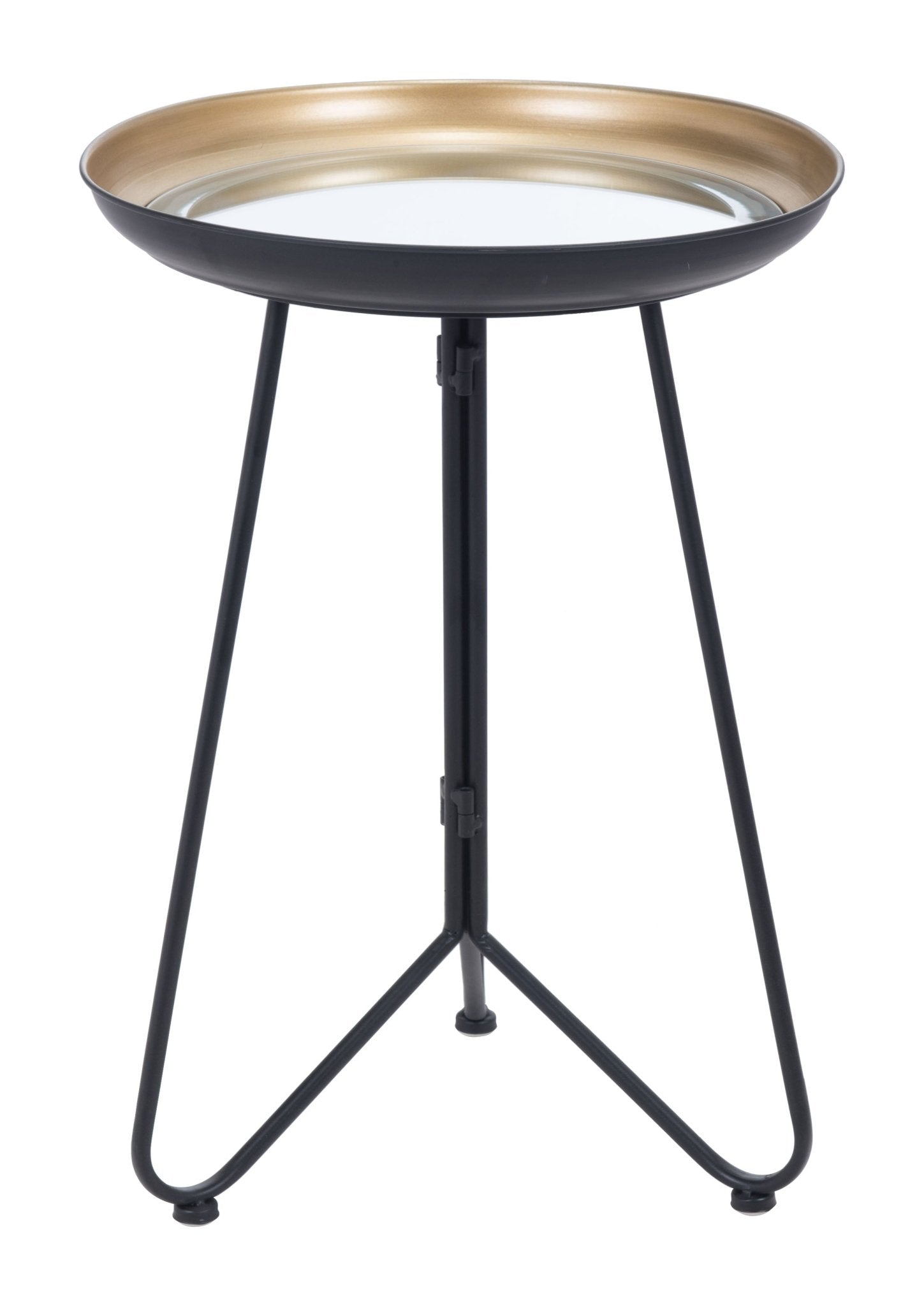 Foley Accent Table Gold & Black - Cozy Roots Decor