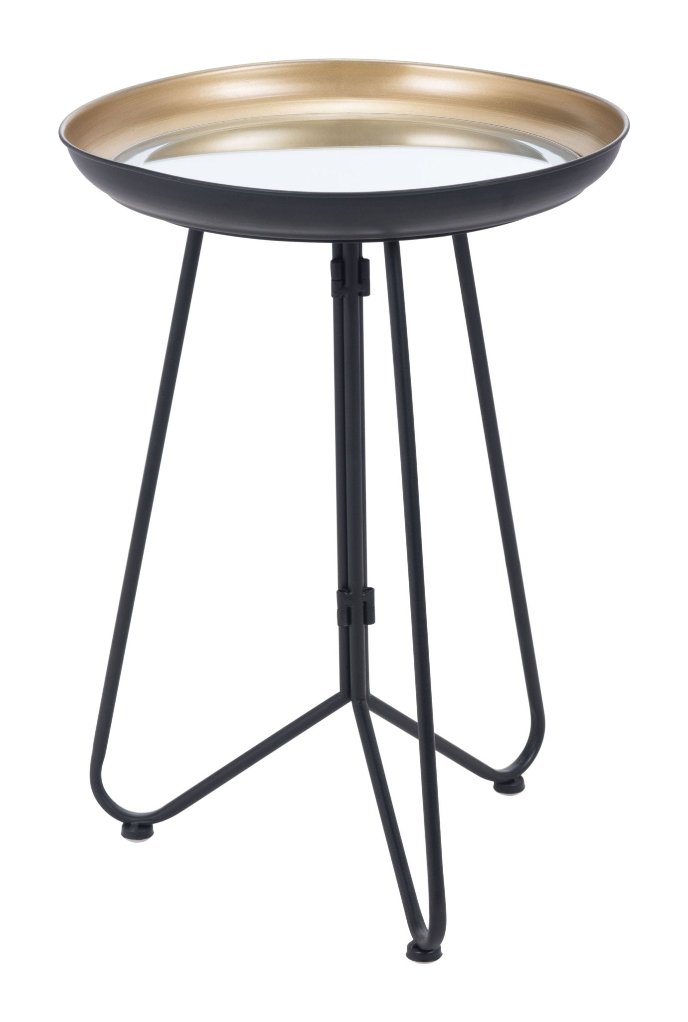 Foley Accent Table Gold & Black - Cozy Roots Decor