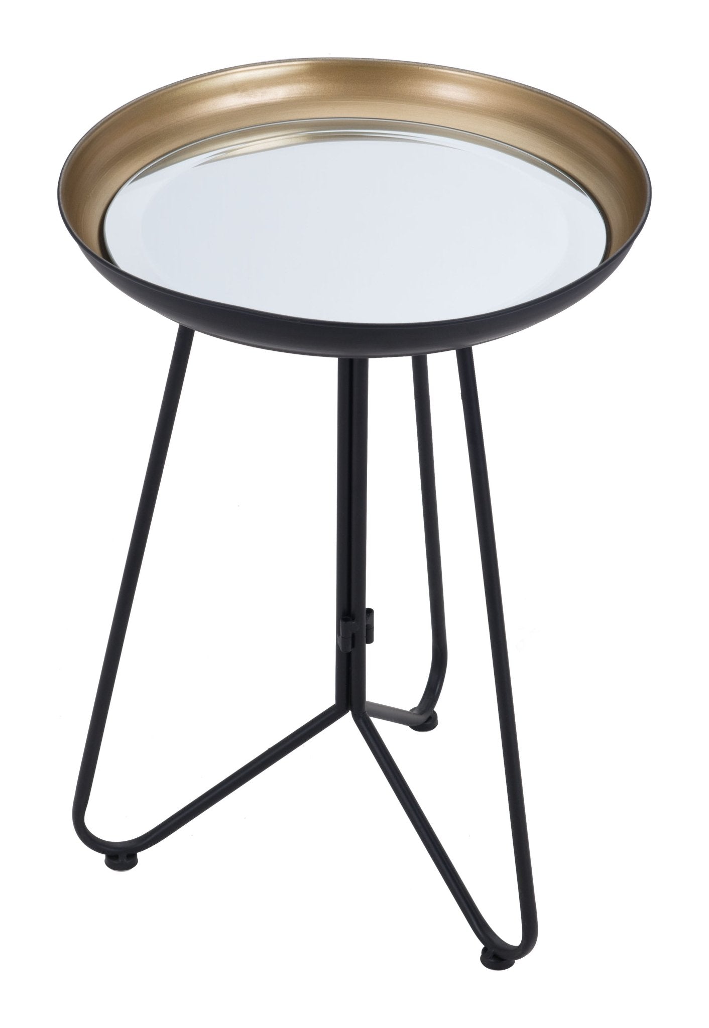 Foley Accent Table Gold & Black - Cozy Roots Decor