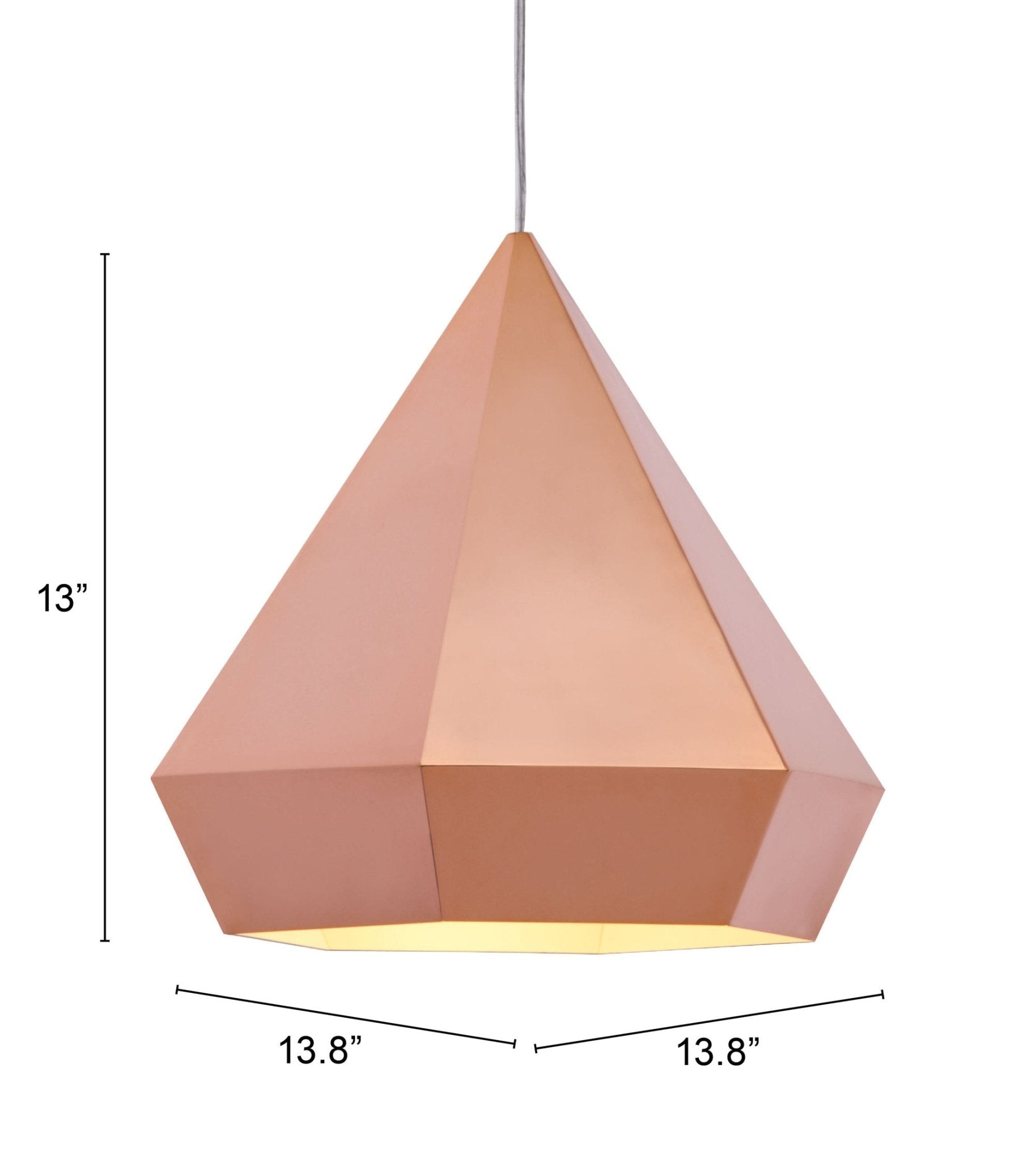Forecast Ceiling Lamp Rose Gold - Cozy Roots Decor
