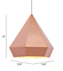 Forecast Ceiling Lamp Rose Gold - Cozy Roots Decor