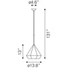Forecast Ceiling Lamp Rose Gold - Cozy Roots Decor