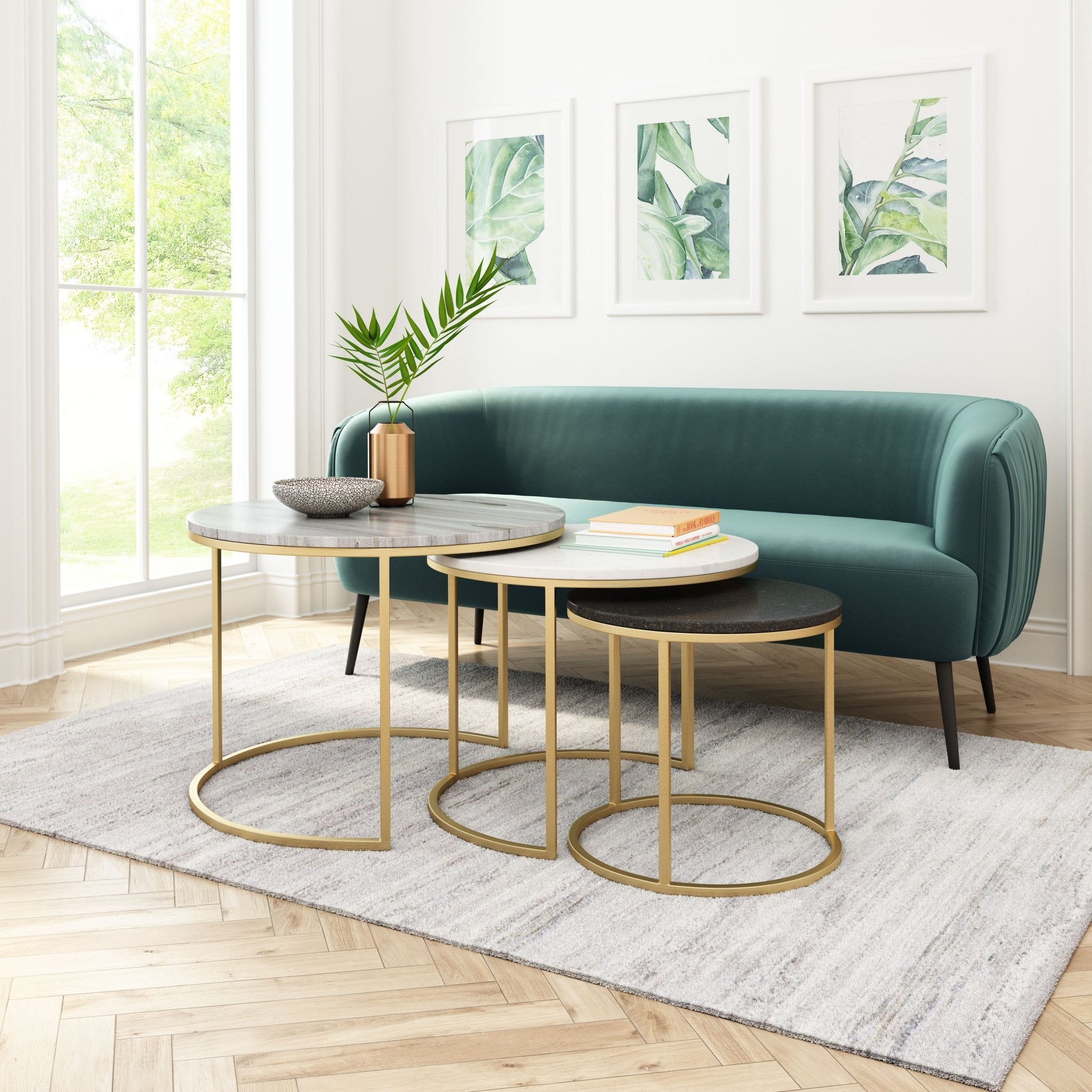 Franco Nesting Tables (3 - Piece) Multicolor - Cozy Roots Decor