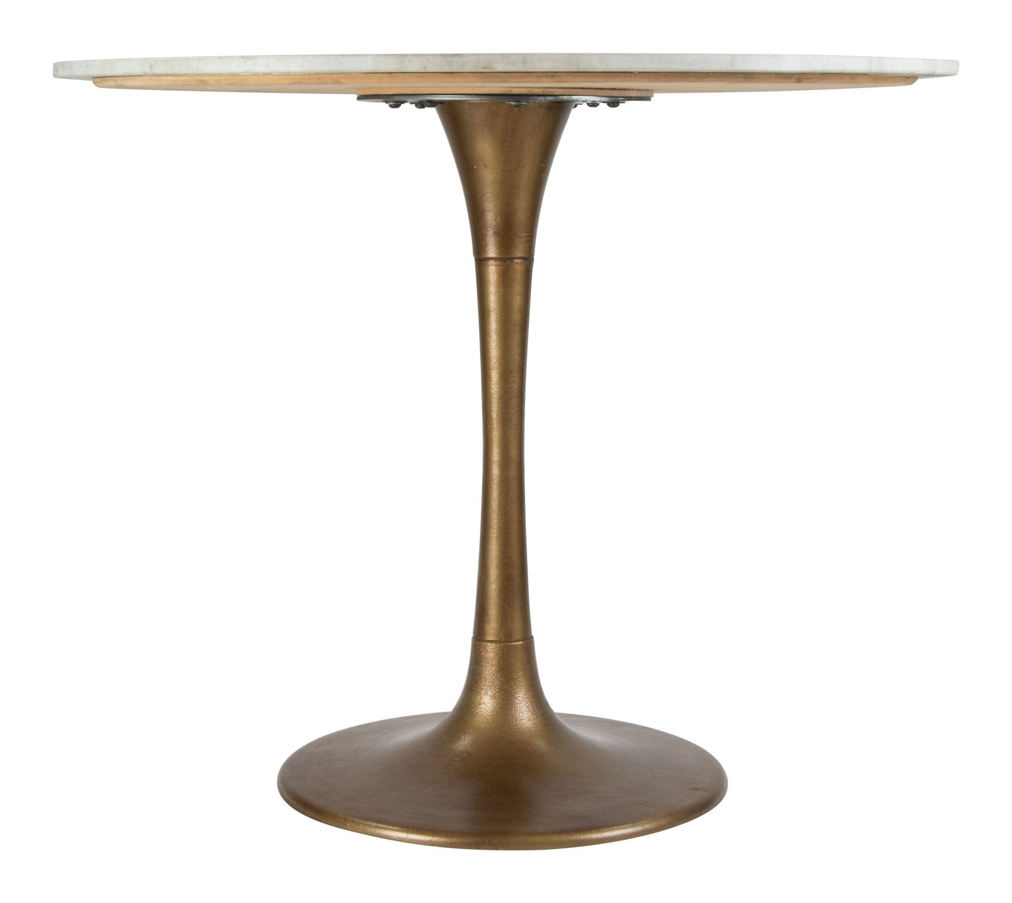 Fullerton Dining Table White & Gold - Cozy Roots Decor