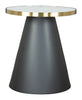 Fusion Side Table White, Gold & Black - Cozy Roots Decor