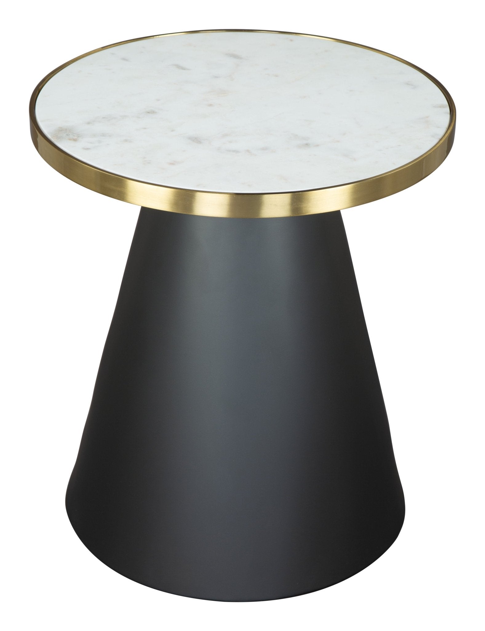 Fusion Side Table White, Gold & Black - Cozy Roots Decor