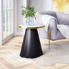 Fusion Side Table White, Gold & Black - Cozy Roots Decor