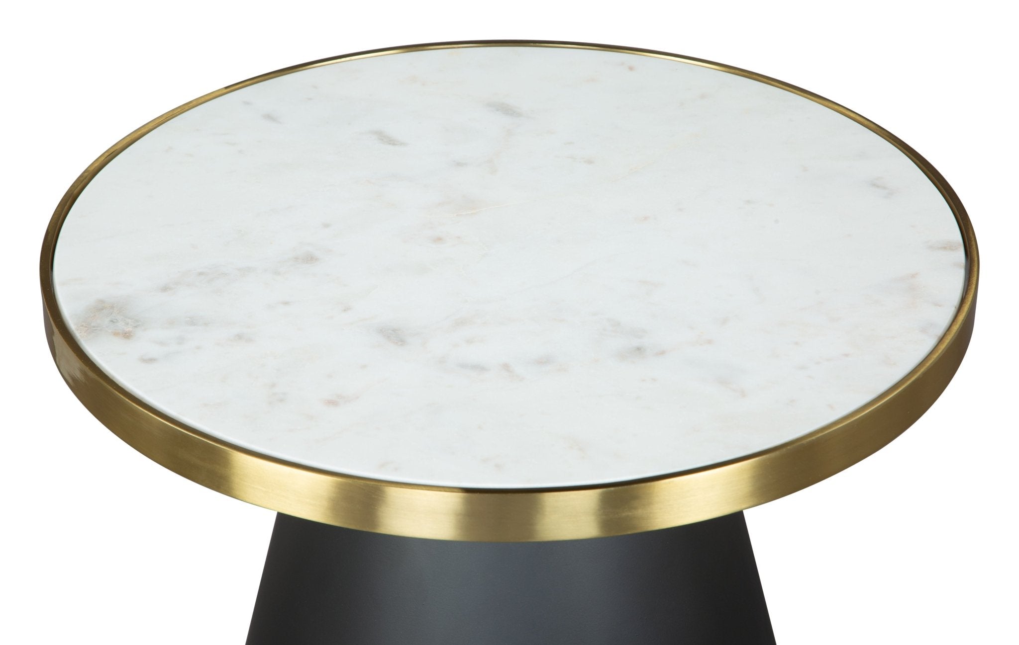 Fusion Side Table White, Gold & Black - Cozy Roots Decor