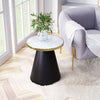 Fusion Side Table White, Gold & Black - Cozy Roots Decor