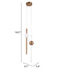 Fuya Ceiling Lamp Brass - Cozy Roots Decor