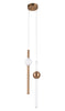 Fuya Ceiling Lamp Brass - Cozy Roots Decor