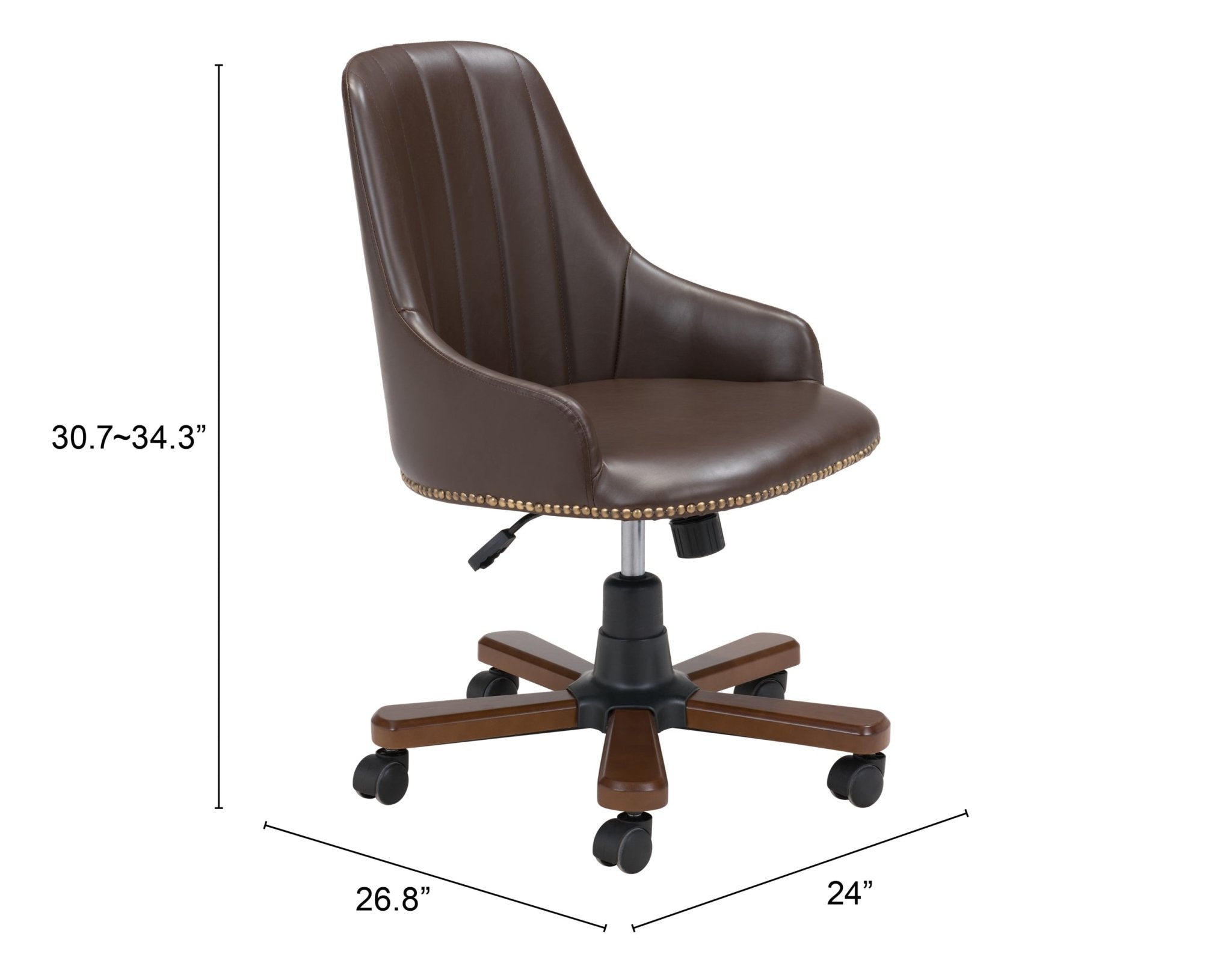 Gables Office Chair Brown - Cozy Roots Decor