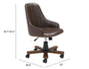 Gables Office Chair Brown - Cozy Roots Decor