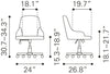 Gables Office Chair Brown - Cozy Roots Decor