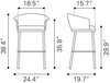 Garston Barstool Brown - Cozy Roots Decor
