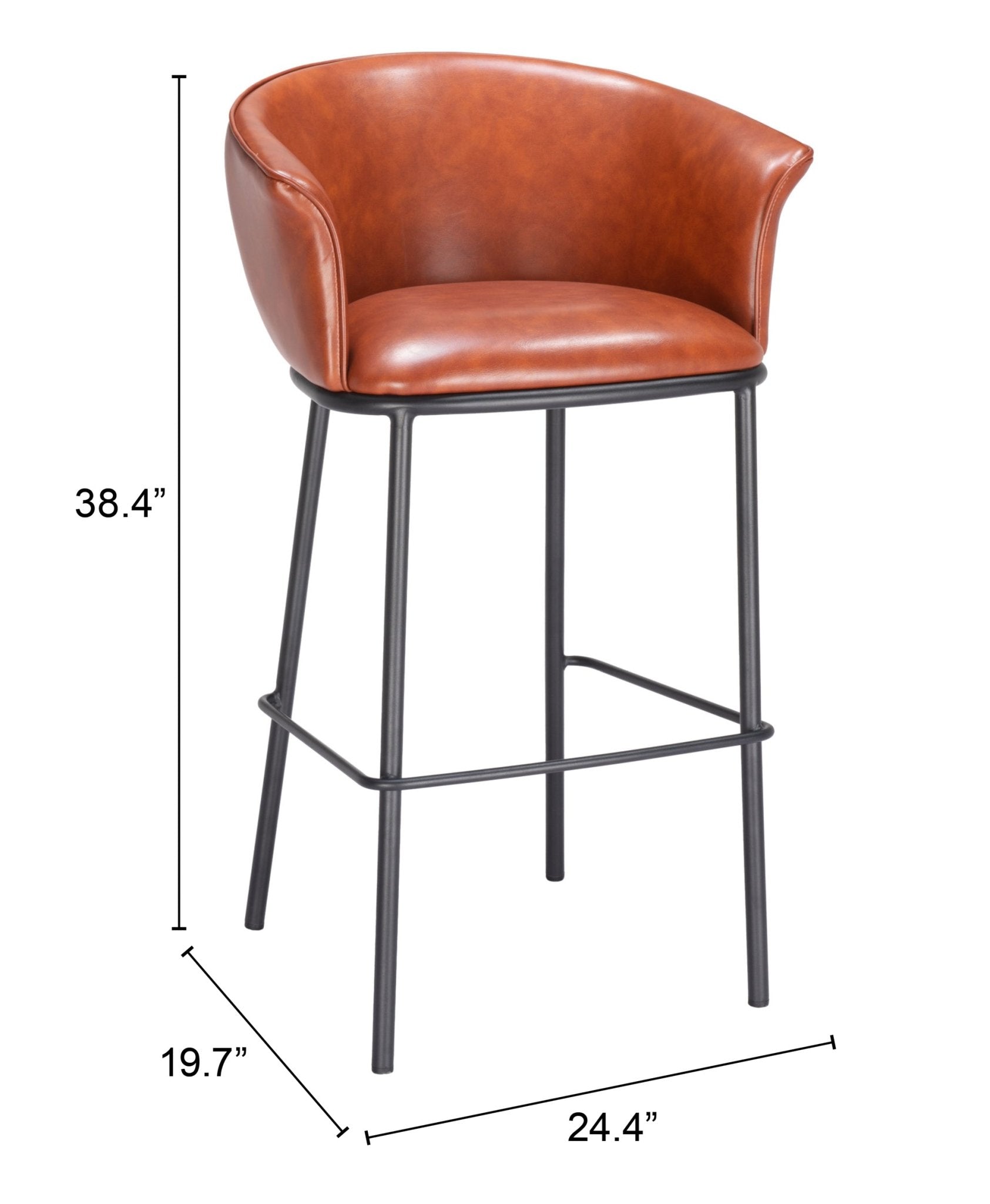 Garston Barstool Brown - Cozy Roots Decor