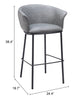 Garston Barstool Gray - Cozy Roots Decor