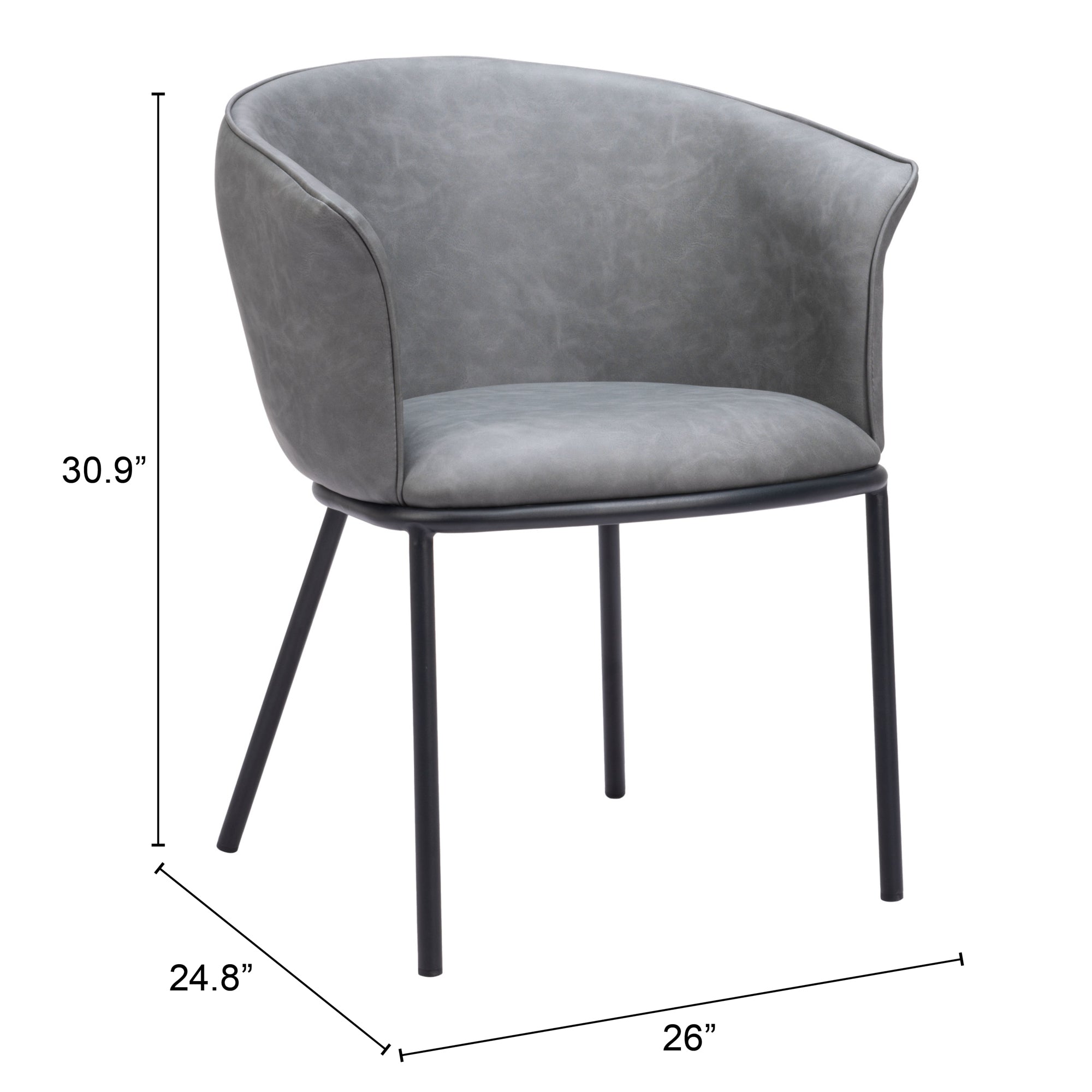 Garston Dining Chair Gray - Cozy Roots Decor