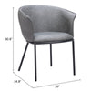 Garston Dining Chair Gray - Cozy Roots Decor