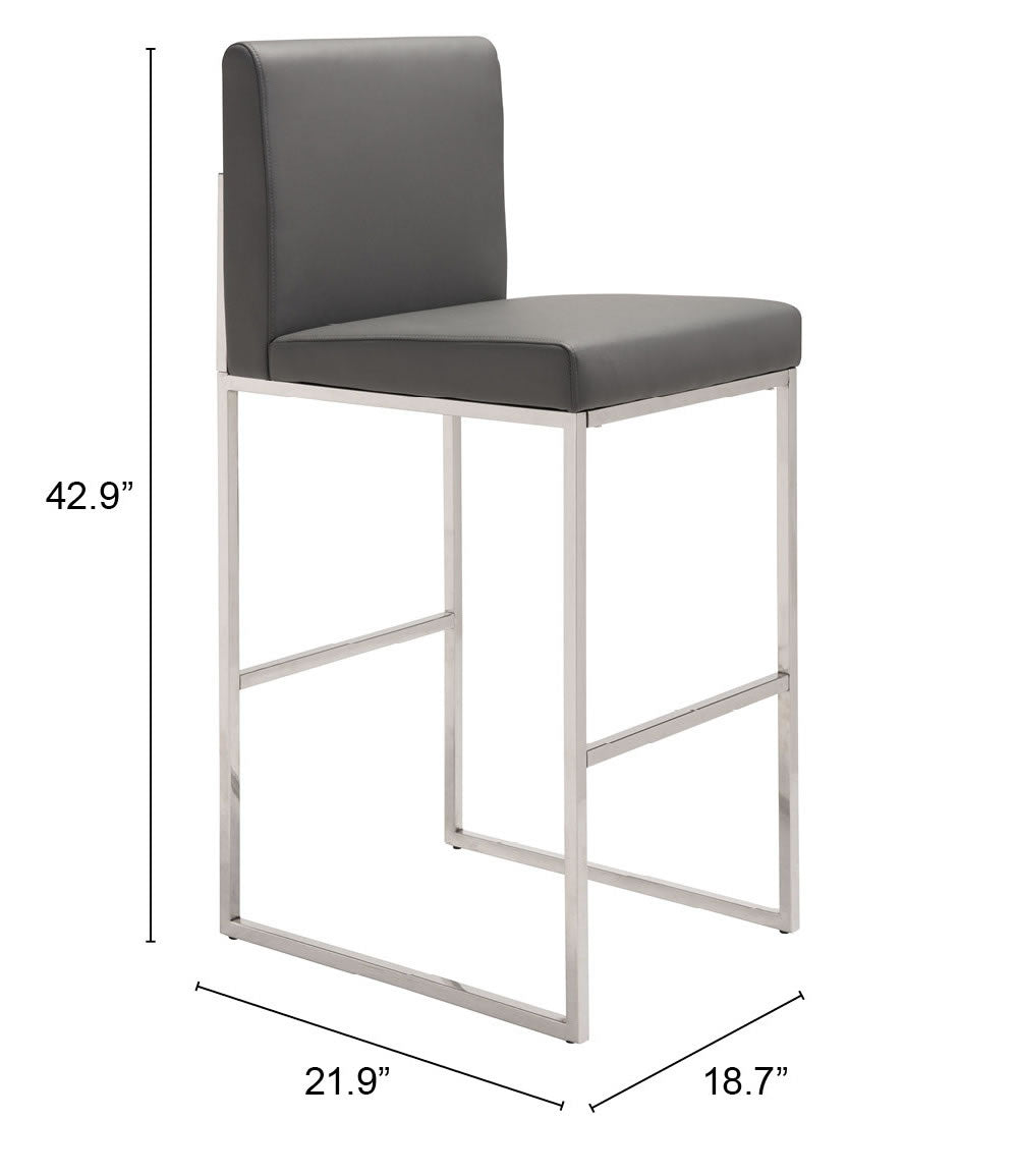 Genoa Barstool Gray - Cozy Roots Decor