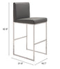 Genoa Barstool Gray - Cozy Roots Decor
