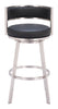 Gimsby Swivel Barstool Black - Cozy Roots Decor