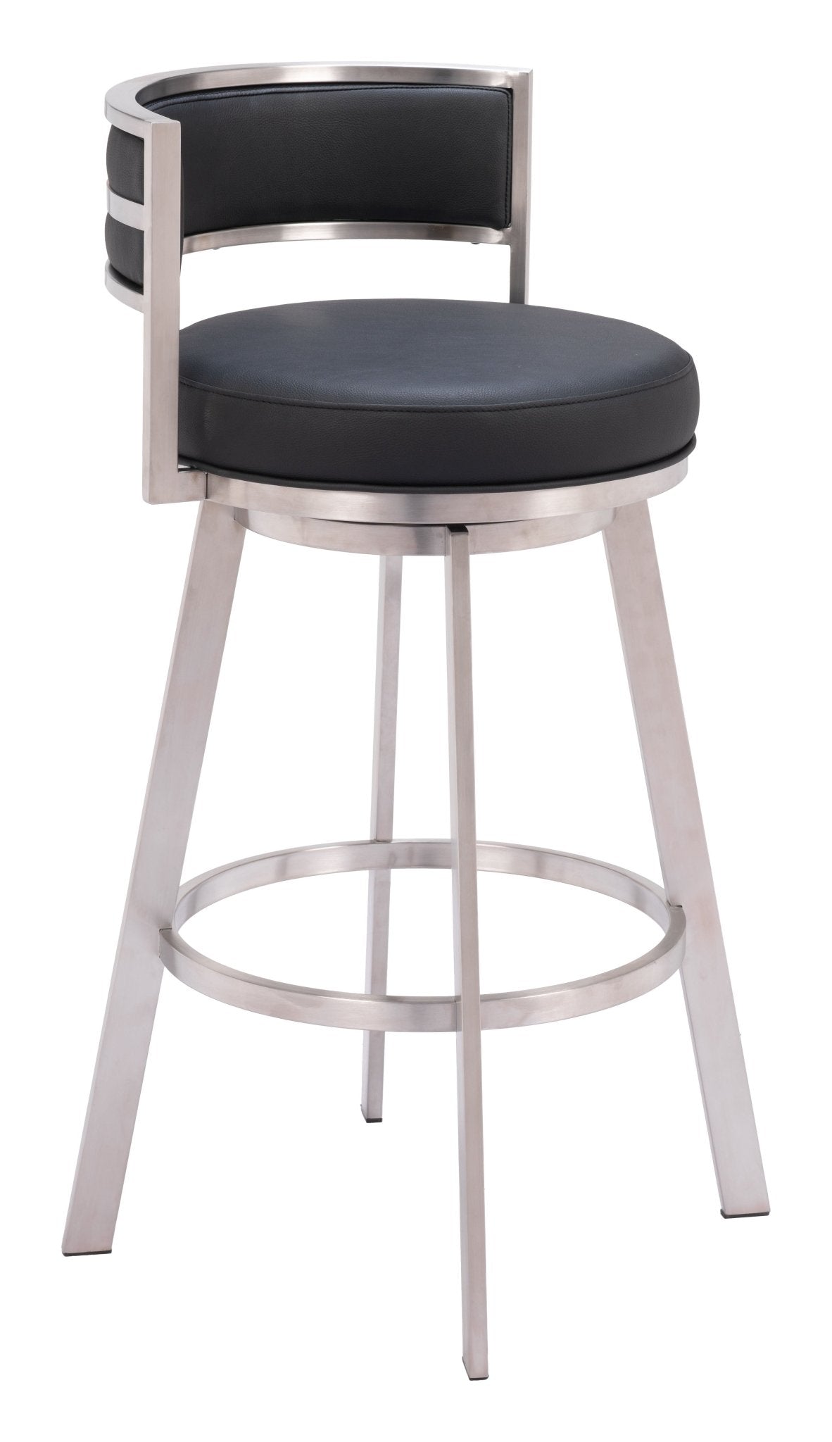 Gimsby Swivel Barstool Black - Cozy Roots Decor