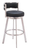 Gimsby Swivel Barstool Black - Cozy Roots Decor