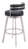 Gimsby Swivel Barstool Black - Cozy Roots Decor