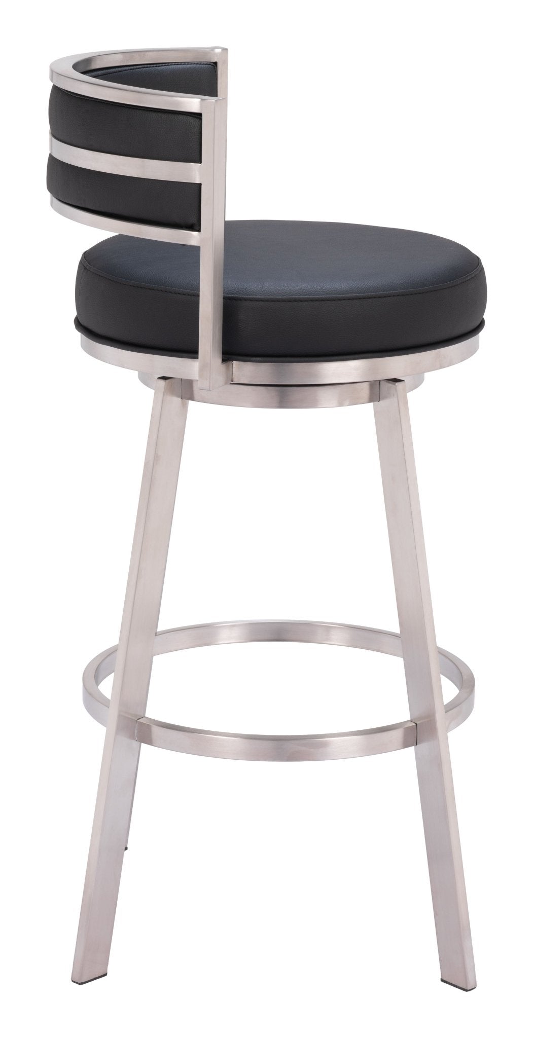 Gimsby Swivel Barstool Black - Cozy Roots Decor