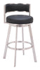 Gimsby Swivel Barstool Black - Cozy Roots Decor