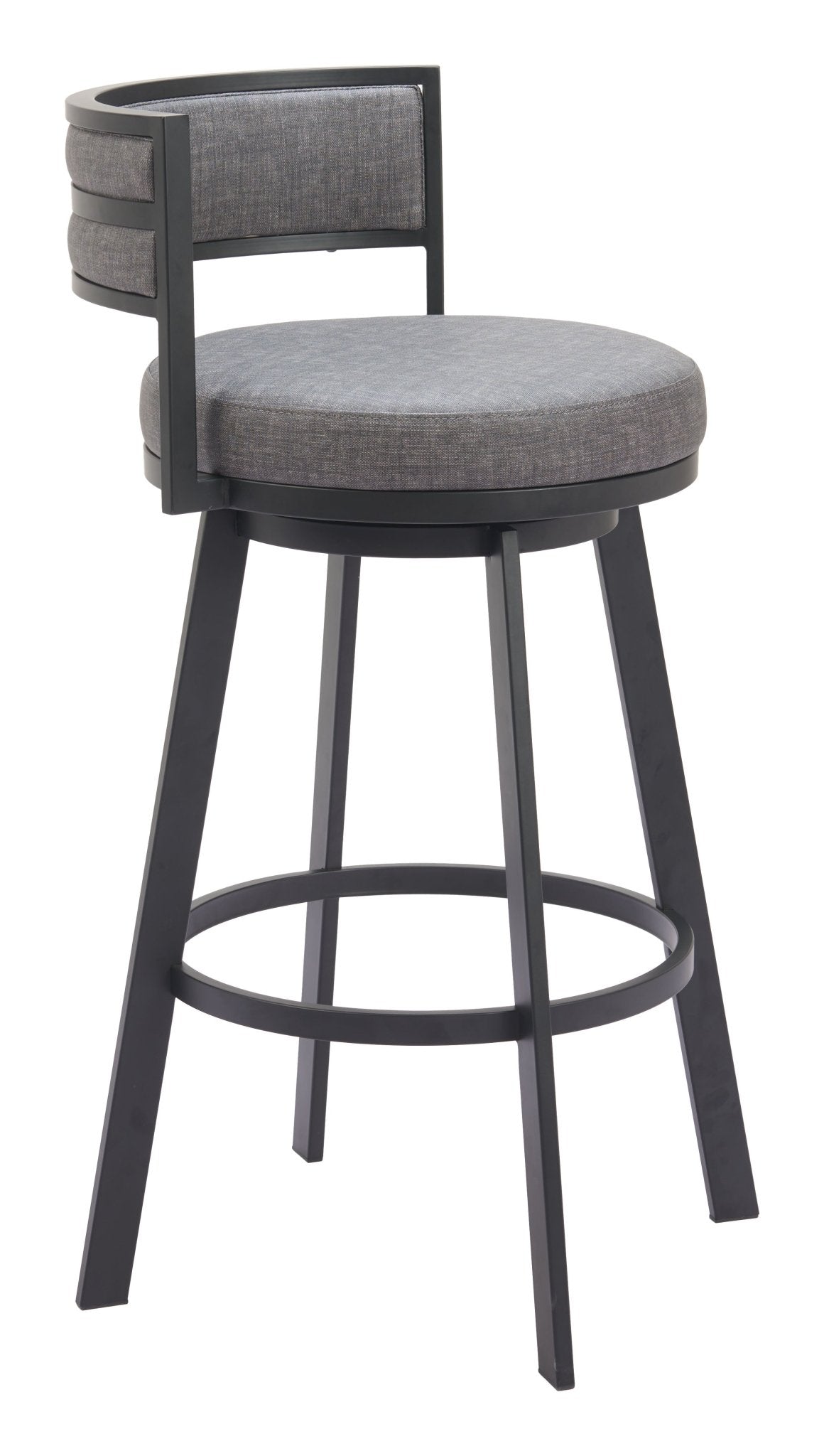 Gimsby Swivel Barstool Gray - Cozy Roots Decor