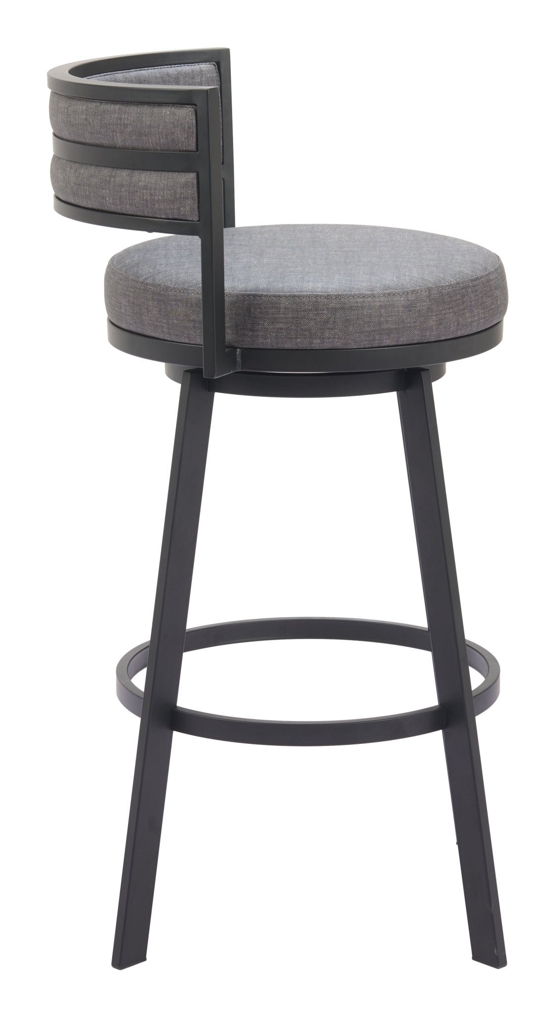 Gimsby Swivel Barstool Gray - Cozy Roots Decor