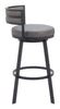 Gimsby Swivel Barstool Gray - Cozy Roots Decor