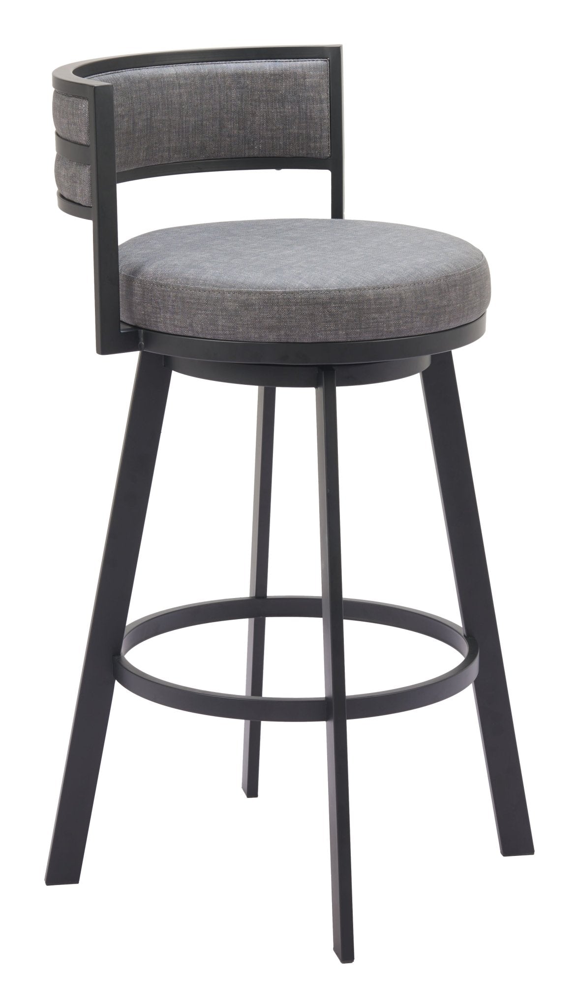 Gimsby Swivel Barstool Gray - Cozy Roots Decor