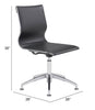 Glider Conference Chair Black - Cozy Roots Decor