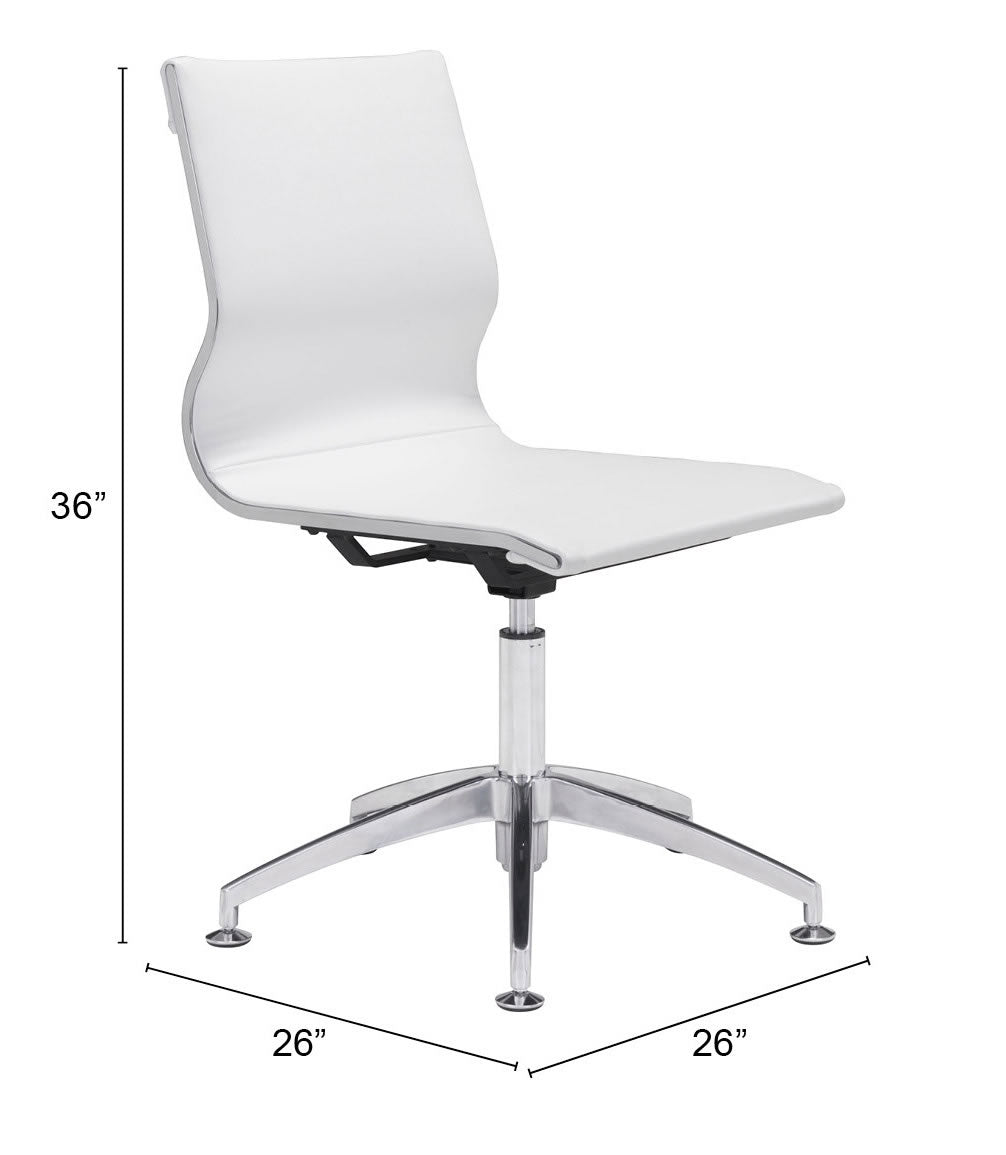 Glider Conference Chair White - Cozy Roots Decor