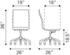 Glider Conference Chair White - Cozy Roots Decor
