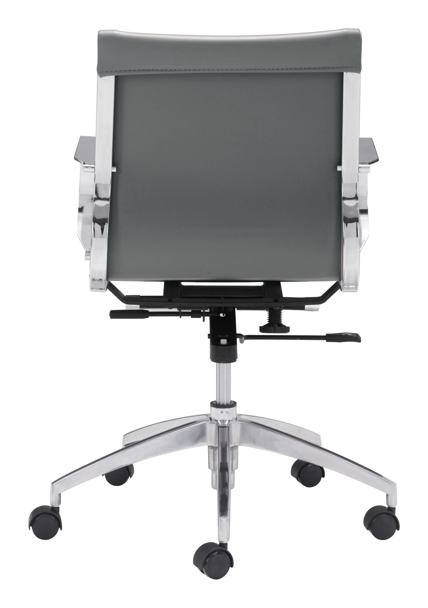 Glider Low Back Office Chair Gray - Cozy Roots Decor